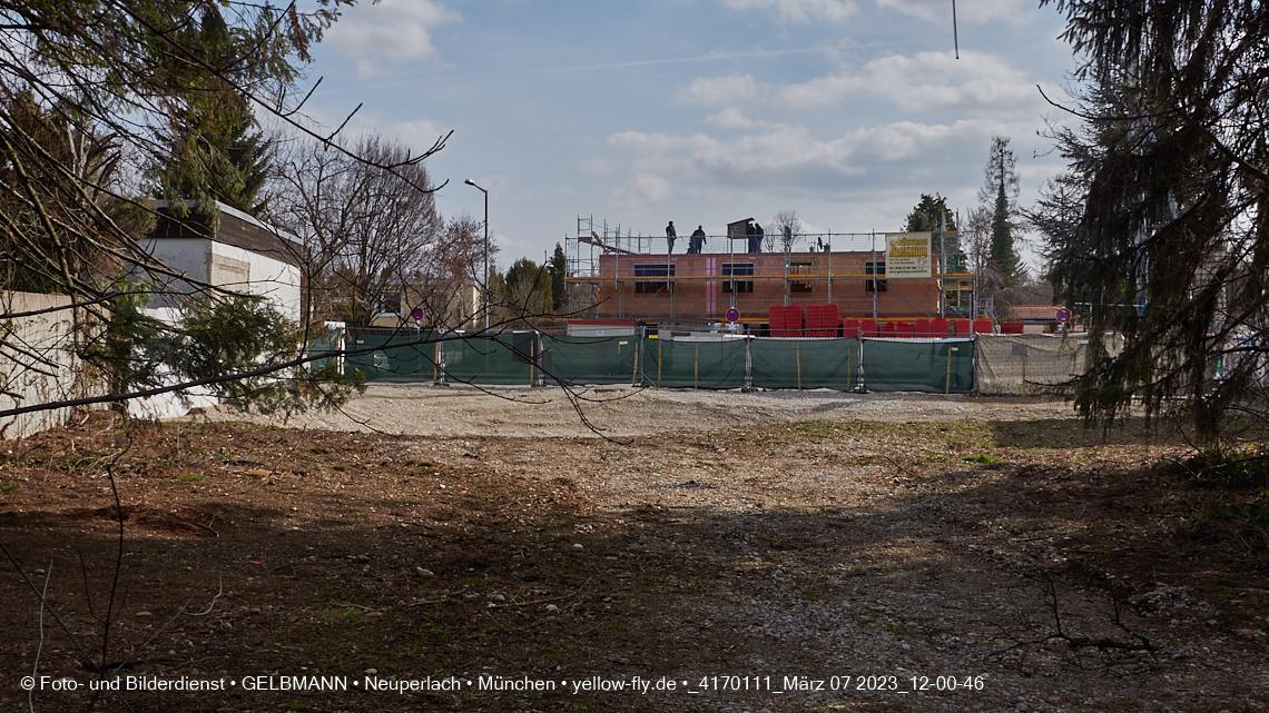 07.03.2023 - Baustelle Niederalmstrasse 16 in Neuperlach